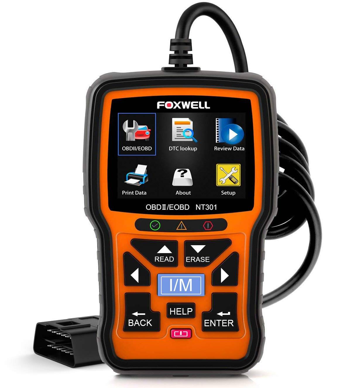 FOXWELL NT301 Car Obd2 Code Scanner Universal Check Engine Light Diagnostic  Tool Automotive Fault Code Reader CAN OBD II Eobd Scan Tool – Hatke