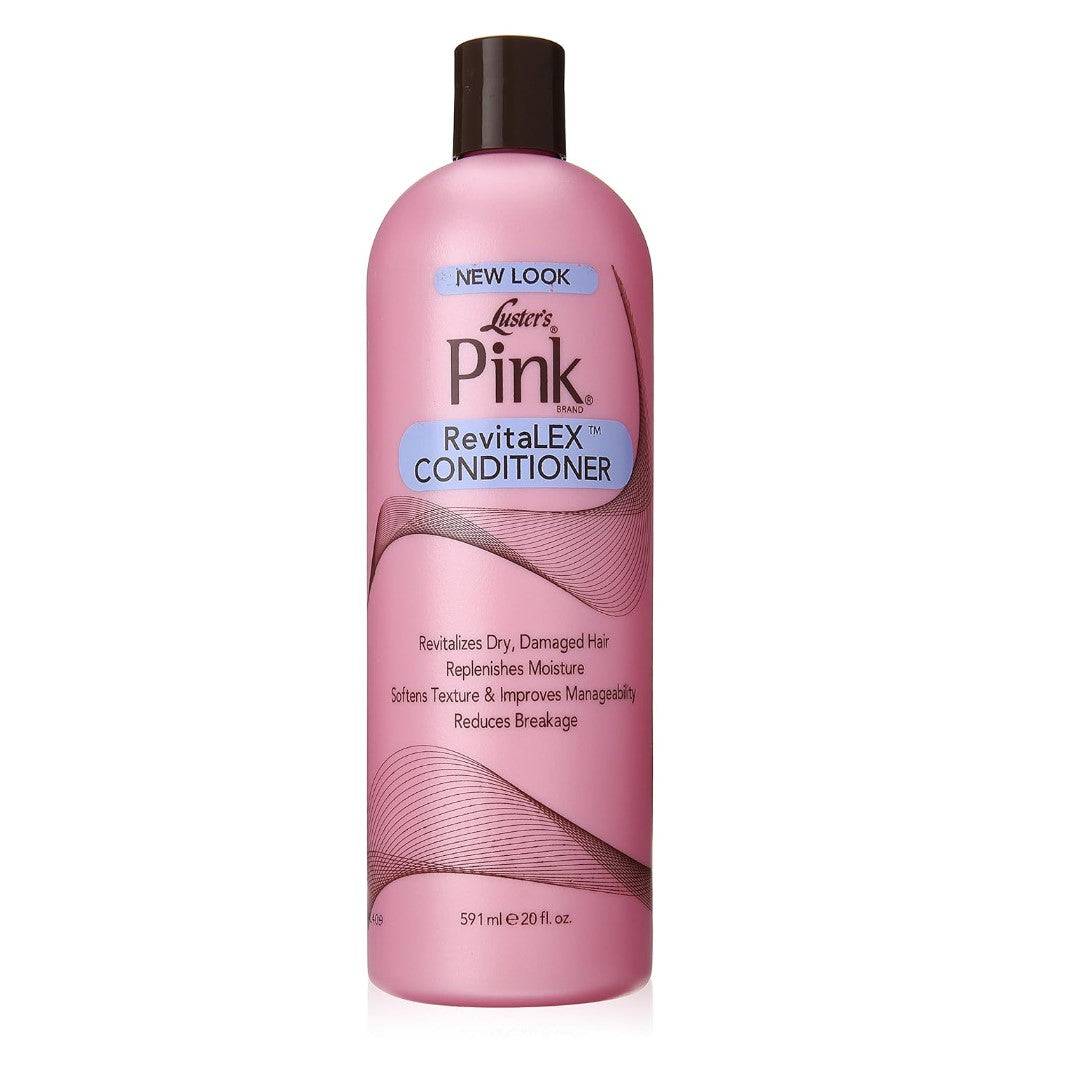 Luster's Pink Oil Moisturizer Revitalex Conditioner  20 Ounce - Revitalizes Dry, Damaged Hair, Reduces Breakage - Replenishes Moisture, Softens Texture & Improves Manageability 20 Ounce - Hatke