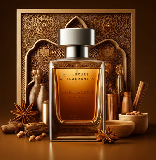 Amber Romance by Luxure Fragrances - Amber Fragrance Perfume - Eau De Parfum - Unisex - 50ml - Hatke