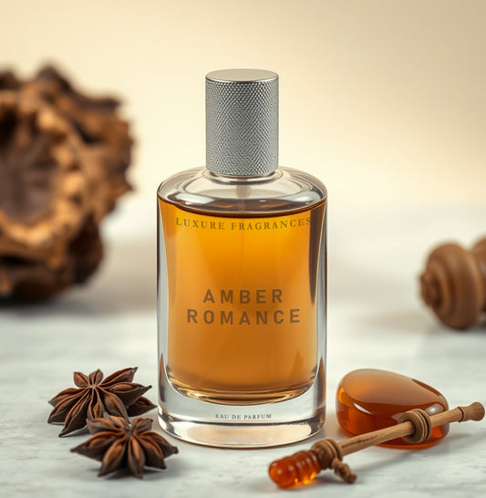 Amber Romance by Luxure Fragrances - Amber Fragrance Perfume - Eau De Parfum - Unisex - 50ml - Hatke