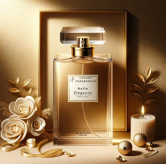 Belle Élégance by Luxure Fragrances - Amber Floral Perfume - Eau De Parfum - For Her - 50ml - Hatke