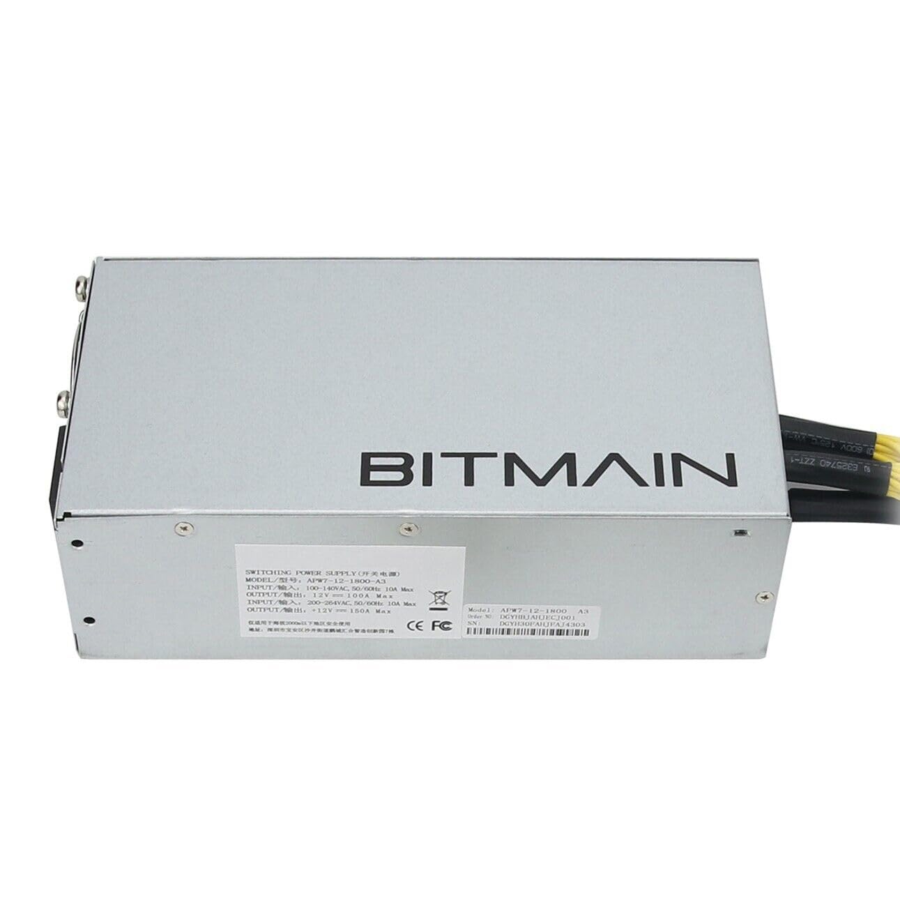 Bitmain Antminer APW7 PSU 1800w 110v 220v Power Supply 6-pin Connector for Antminer S9, Z15, L3++, GPU Miner or Goldshell Kd Box1 - Hatke