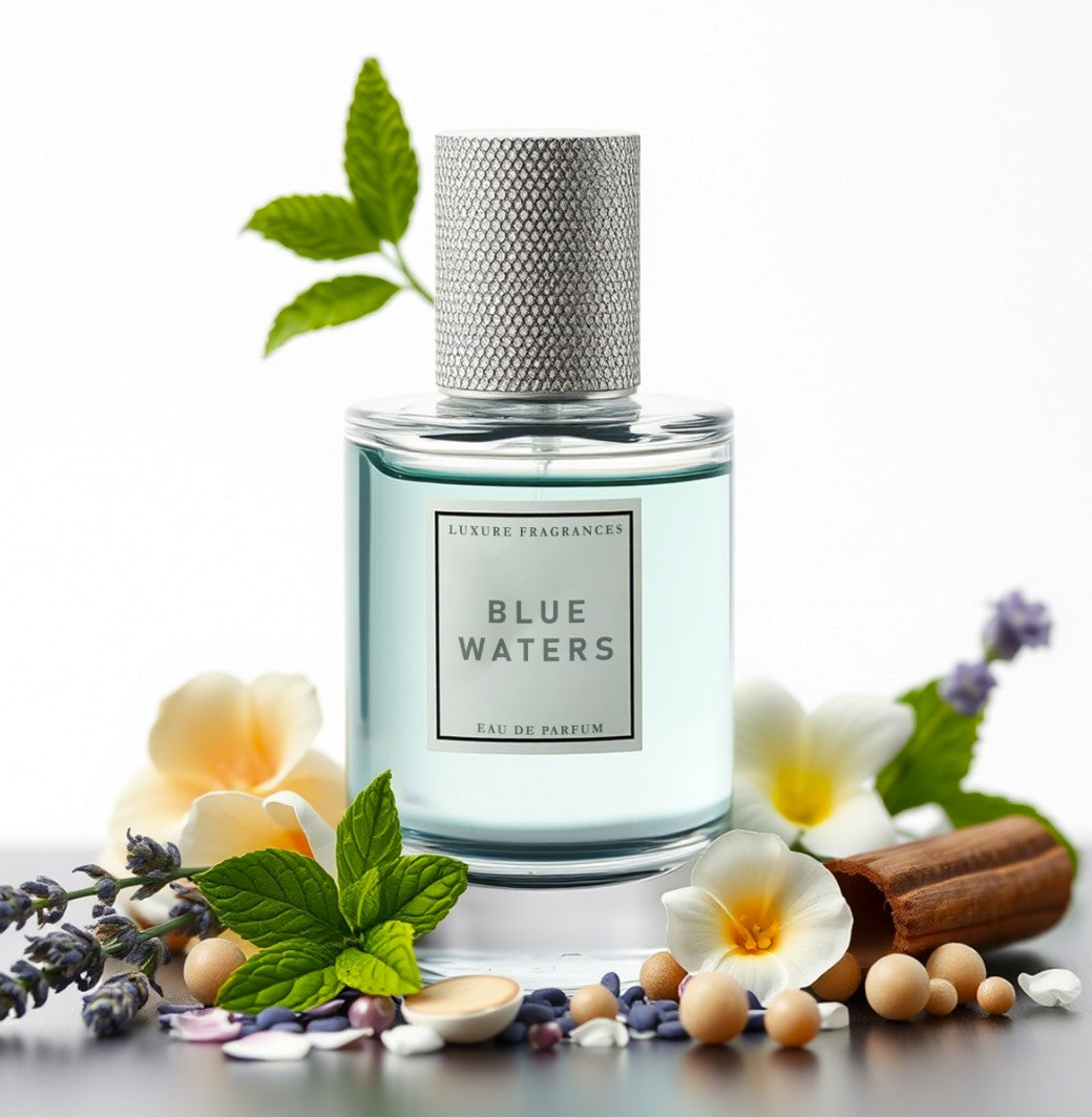 Blue Water by Luxure Fragrances - Fresh Aquatic Perfume - Eau De Parfum - Unisex - 50ml - Hatke