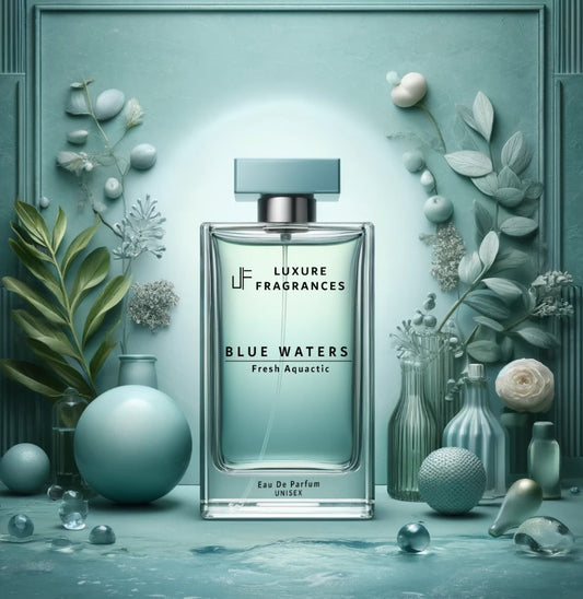 Blue Waters by Luxure Fragrances - Fresh Aquactic Perfume - Eau De Parfum - Unisex - 50ml - Hatke