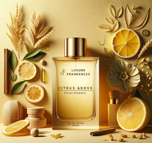 Citrus Grove by Luxure Fragrances - Citrus Aromatic Perfume - Eau De Parfum - Unisex - 50ml - Hatke