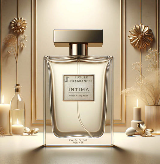 Intima by Luxure Fragrances - Floral Woody Musk Perfume - Eau De Parfum - For Her - 50ml - Hatke