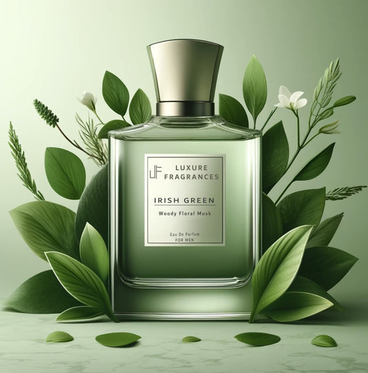 Irish Green by Luxure Fragrances - Woody Floral Musk Perfume - Eau De Parfum - For Him - 50ml - Hatke