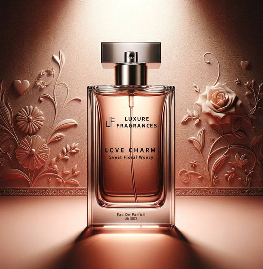 Love Charm by Luxure Fragrances - Sweet Floral Amber Woody - Eau De Parfum - Unisex - 50ml - Hatke