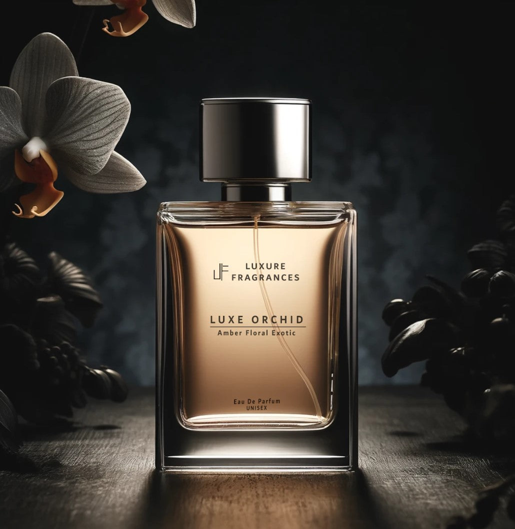 Luxe Orchid by Luxure Fragrances - Amber Floral Exotic Perfume - Eau De Parfum - Unisex - 50ml - Hatke