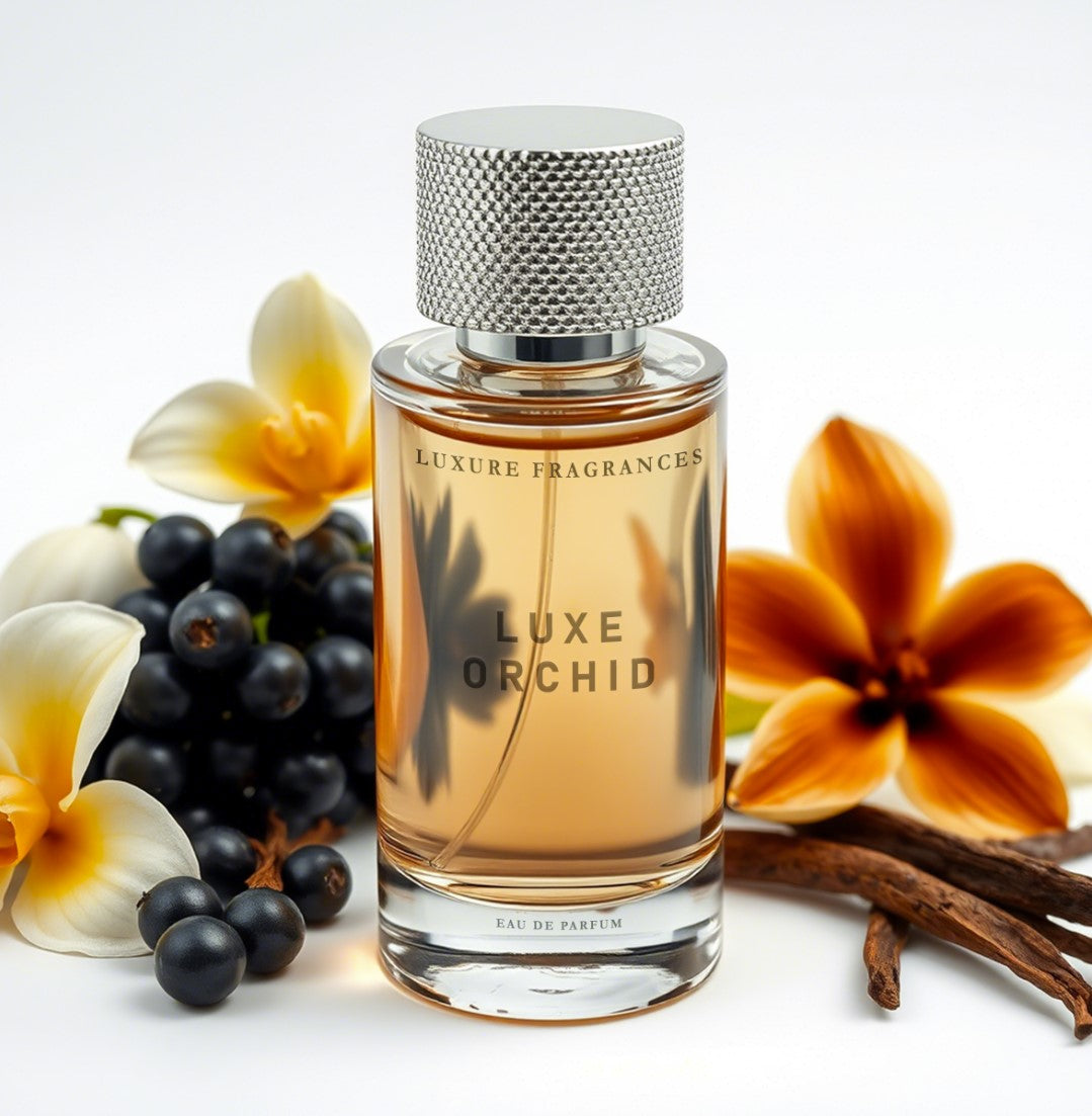 Luxe Orchid by Luxure Fragrances - Amber Floral Exotic Perfume - Eau De Parfum - Unisex - 50ml - Hatke