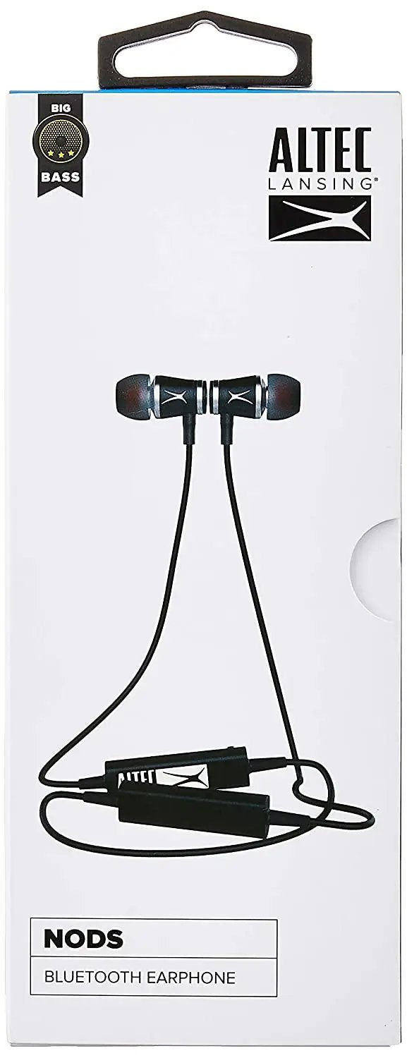 ALTEC LANSING NODS- Bluetooth Earphone Bluetooth Headset  (Black, In the Ear) - Hatke