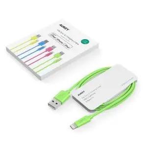 Aukey CB-D20 Lightning Apple IPhone MFI Certified USB Sync & Charging Cable (Green) - Hatke