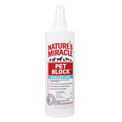 Nature's Miracle Pet Block Repellent Spray, (16 fl. oz./473 ml) - P5768 - Hatke