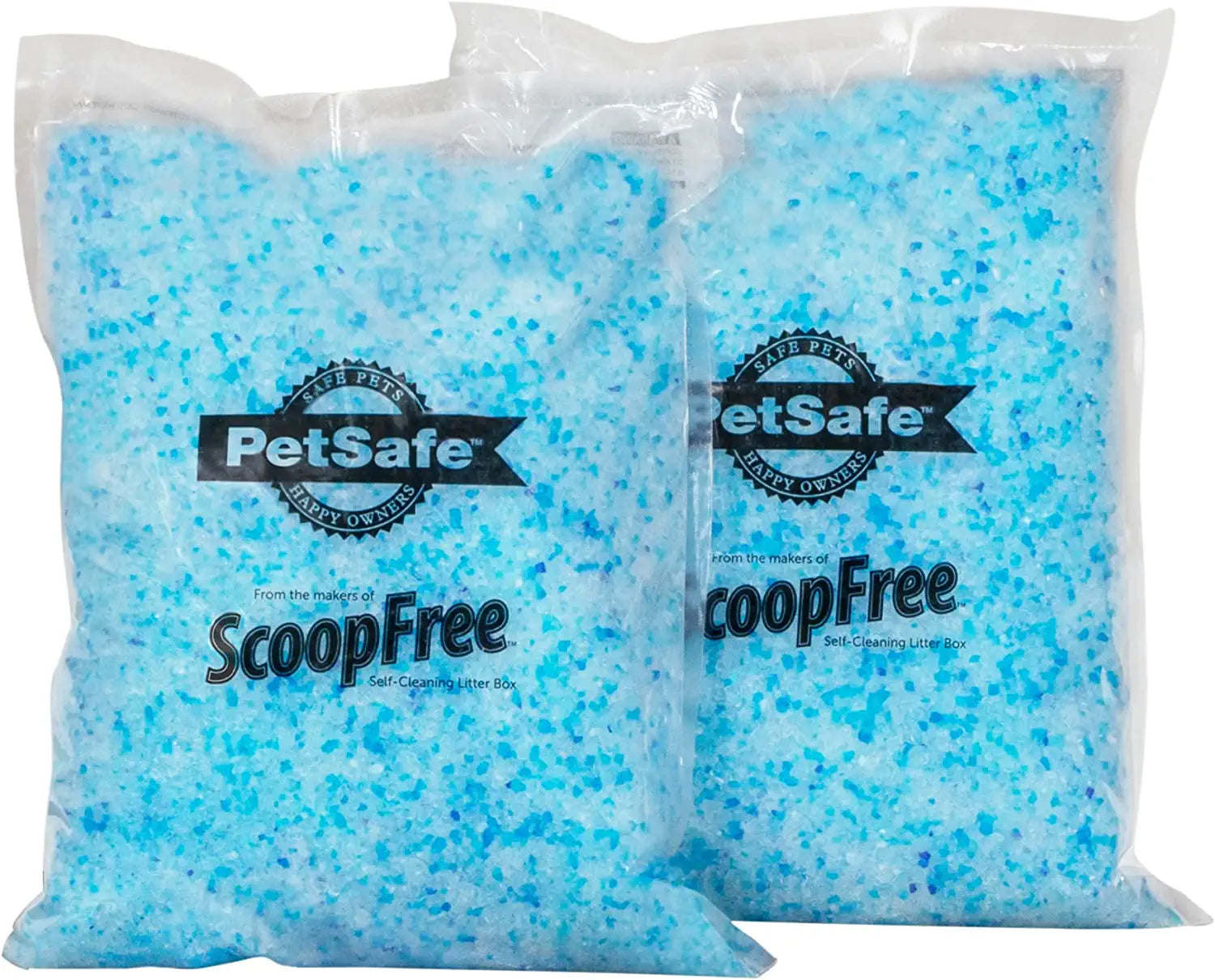 PetSafe ScoopFree Premium Crystal Non-Clumping Cat Litter - Fresh, Low-Tracking Odor Control - 2-Pack Refills, 4.5 lb per Pack (9 lb Total) - Original Blue - Hatke