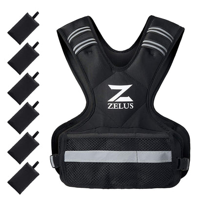 ZELUS Adjustable Weighted Vest, 4-10lbs Body Weight Vest for Men, Women, Kids - Hatke