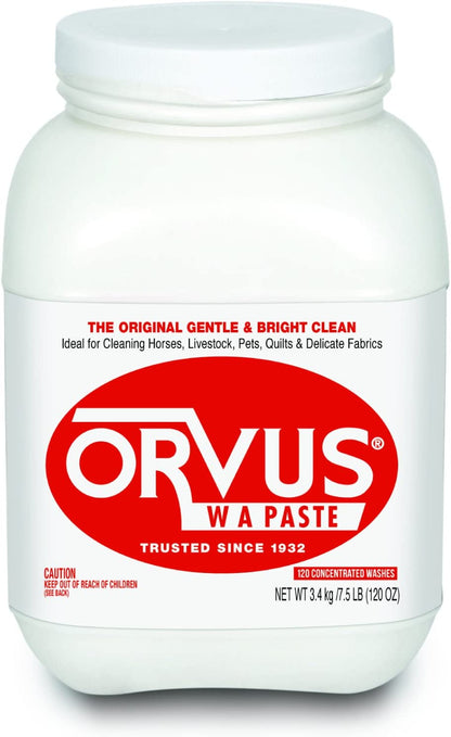 Orvus WA Paste Cleaner Ideal For Cleaning Quilt, Fine Linen, Pets & Livestock 120oz (3.4kg) - Hatke