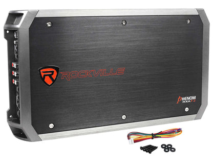 Rockville RXA-F2 2400 Watt Peak / 1200w RMS 4 Channel Amplifier Car Stereo Amp - Hatke