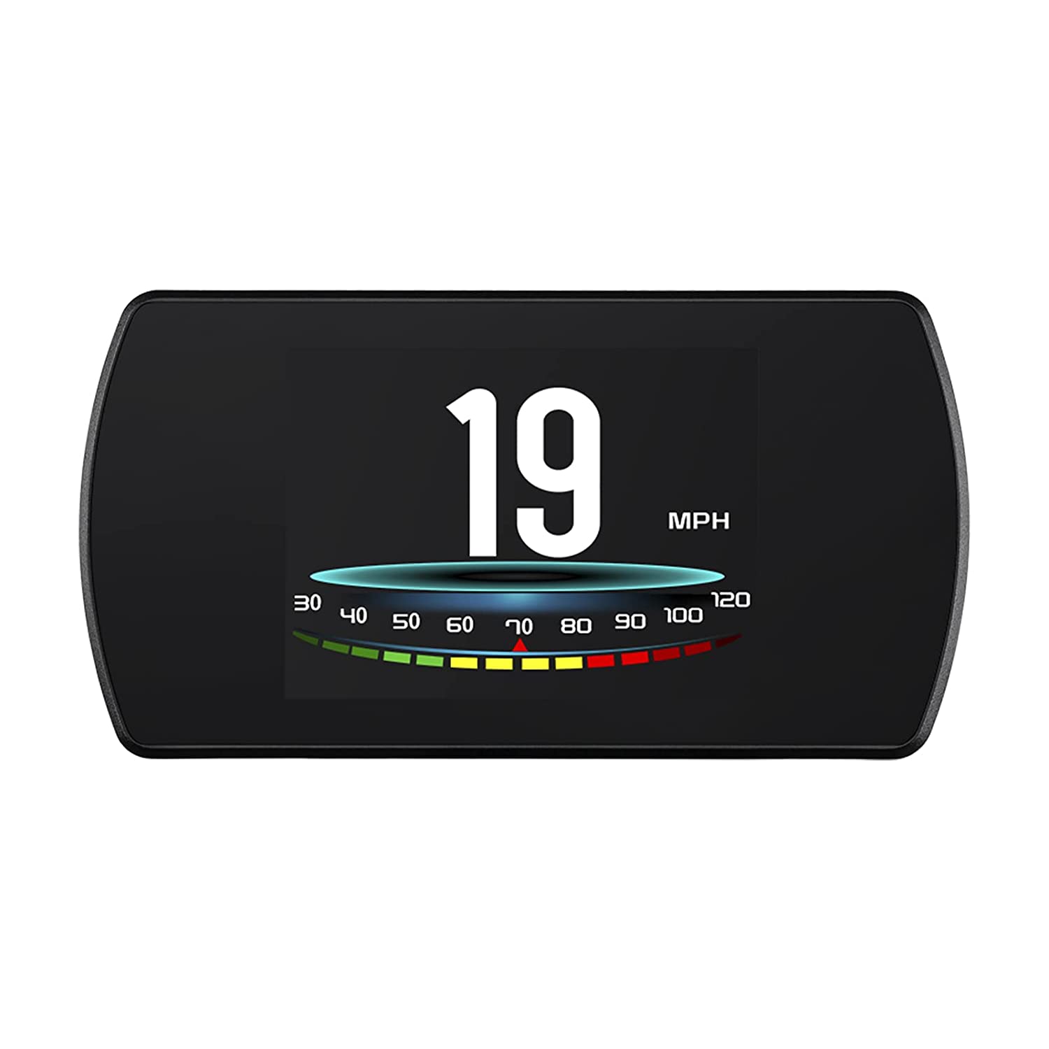 wiiyii T800 Universal Digital Car HUD Head Up Display GPS Speedometer Car Smart Trip Computer, Display Speed, Voltage, Clock, with MPH Speed Alarm Low Voltage Alarm - Hatke