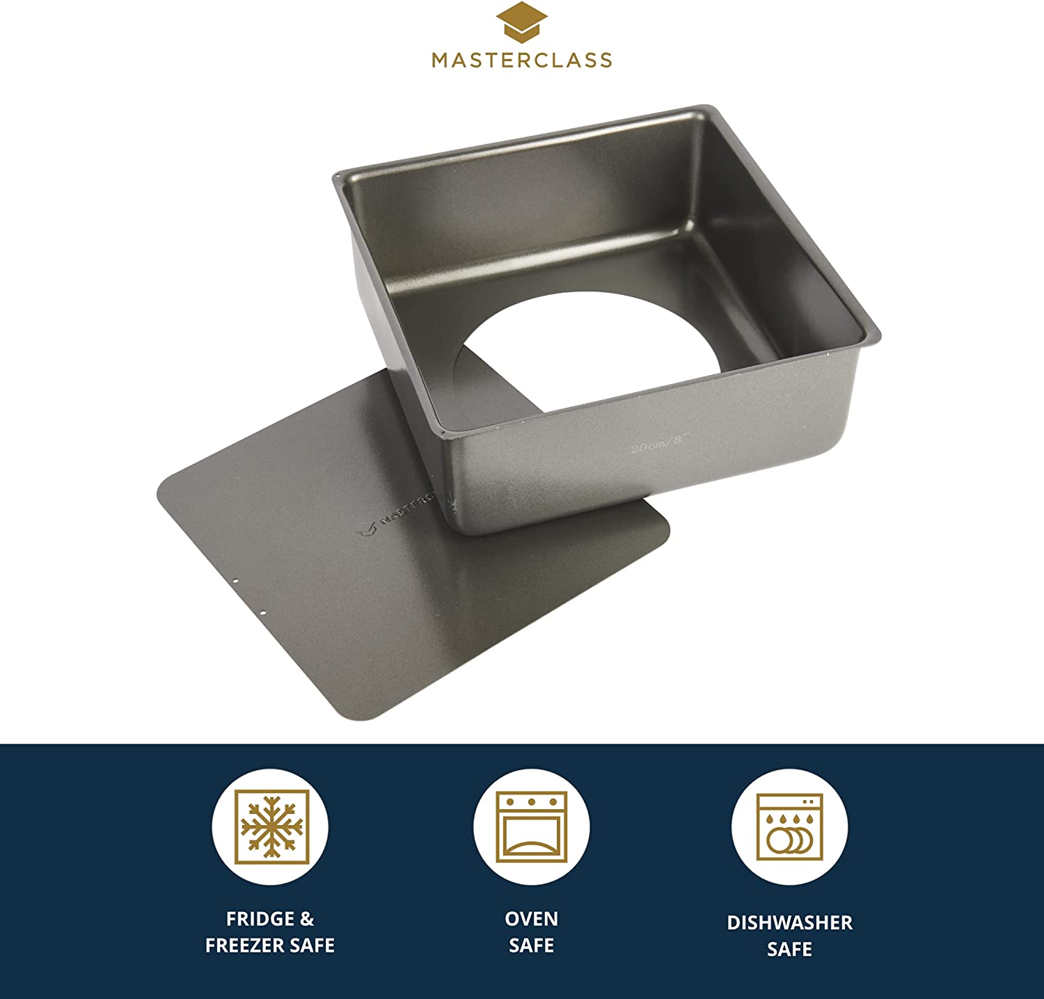 Buy ELATEGIVERS Aluminium Square Mad Cake Baking Tray Tins Lock Removable  Model with 12 nozzles - Combo Online at Best Prices in India - JioMart.