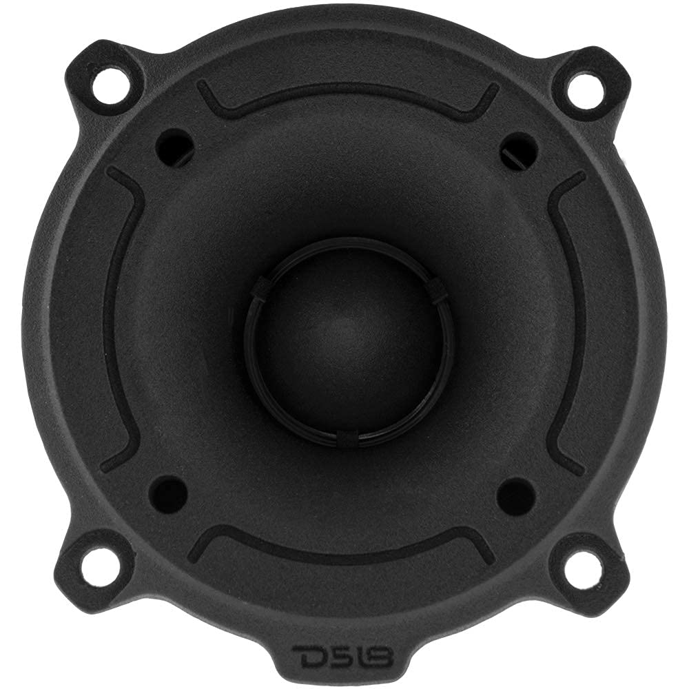 DS18 PRO-TW120B Super Tweeter in Black - 1", Aluminum Frame and Diaphragm, 240W Max, 120W RMS, 4 Ohms, Built in Crossover (Mylar Capacitor Filter)-  (Pair) - Hatke