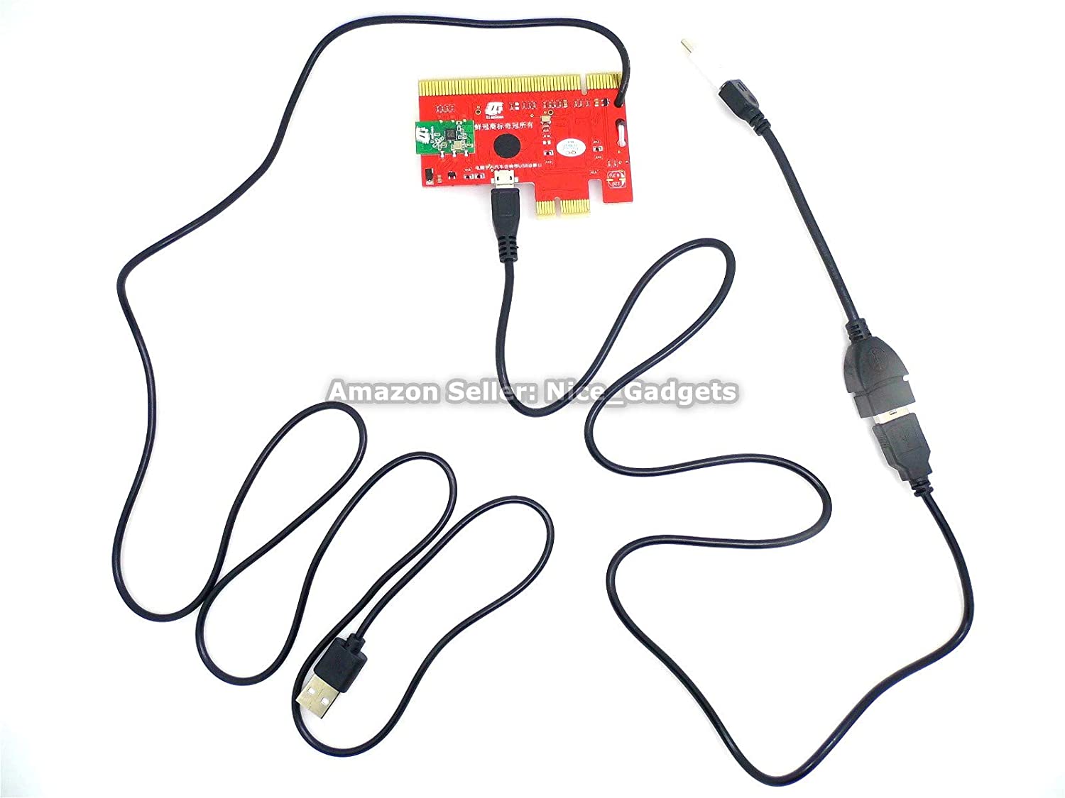 Qiguan 6 Digit Complete PC and Laptop Computer Motherboard Quick Repair Diagnostic Analyse Post Test Cards Kit - Unique USB Diagnosis Featured Diagnostic Analyzer Debug Kit Multiport Support PCIe, PCI, LPC, MiniPCI-E, M.2, mSATA, EC - Hatke