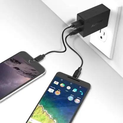 AUKEY USB-C 27W Quick Charge 3.0 Dual-Port Wall Charger PA-Y2 - Hatke