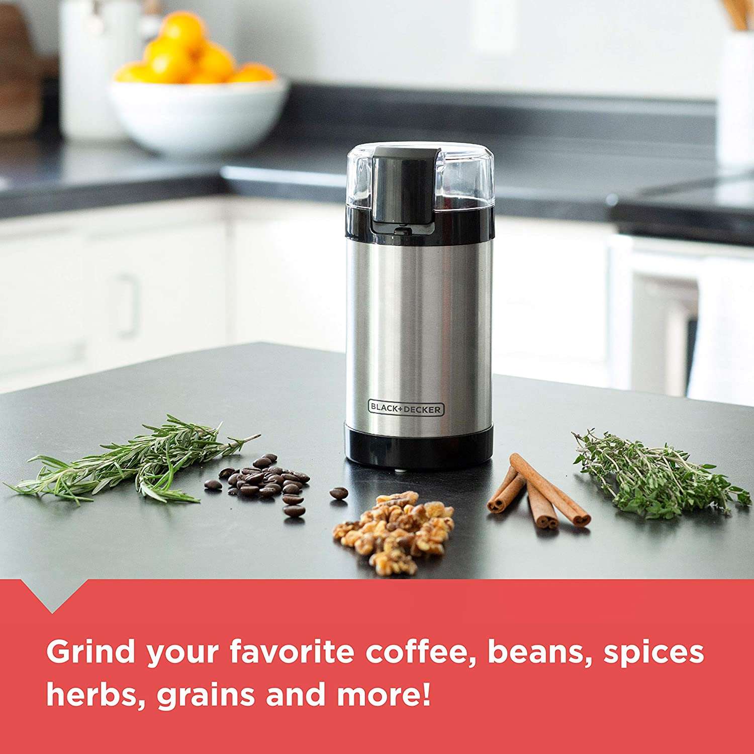 Black & Decker -Easy Touch Coffee Grinder One Touch Control