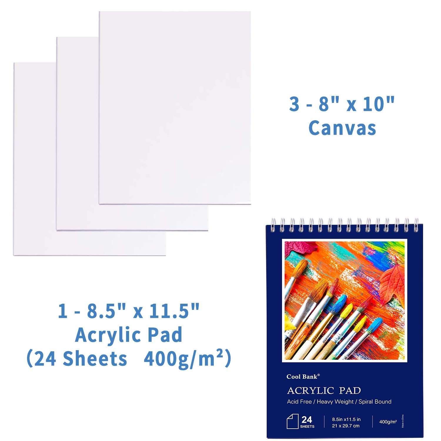 ARTEZA Metallic Acrylic Paint, Set of 12 Colors/Tubes (0.74 oz., 22 ml)  with Storage Box, Rich Pigments, Non Fading, Non Toxic Paints for Artist 