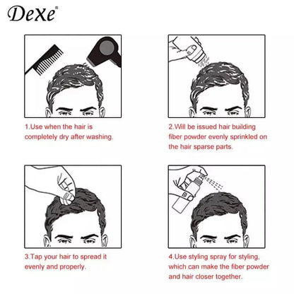 Dexe Hair Loss Concealer Building Fiber Kit - Hatke