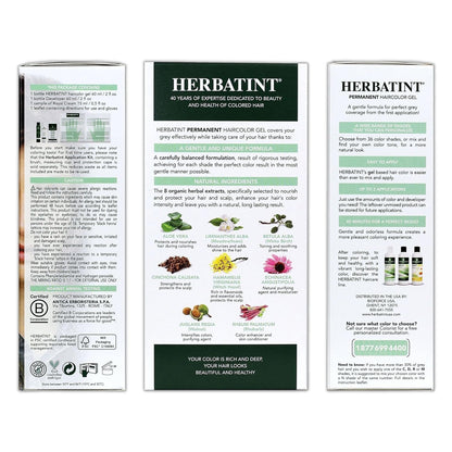 Herbatint Gluten Free Permanent Haircolor Gel 7N Blonde - Natural and Helathy Shine Vibrant, Long-Lasting Color - Hatke