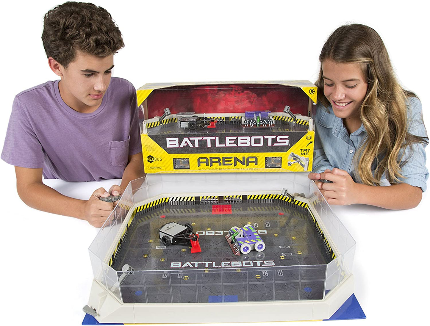 HEXBUG BattleBots Arena Witch Doctor & Tombstone - Battle Bot with Arena Game Board and Accessories - Remote Controlled Toy For Kids - Batteries Included With Hex Bug Robot Set - Hatke