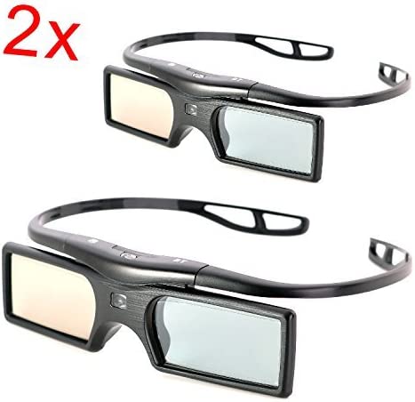 KR-NET 2x Replacement Active Shutter 3D Glasses of TDG-BT400A / TDG-500A for Sony 3D TV (2013 or later models) - Hatke