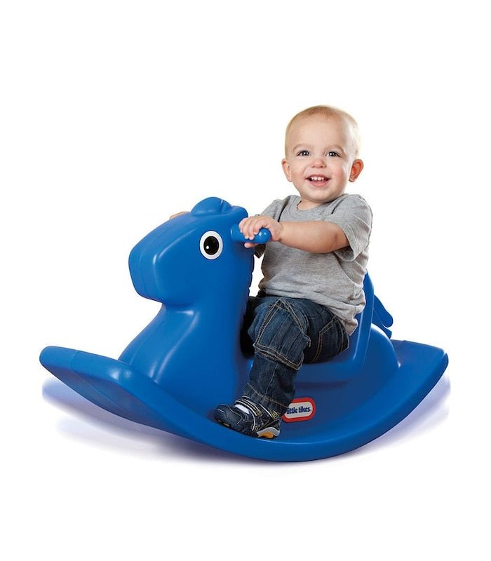 Little tikes cheap rocking horse blue