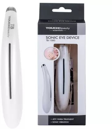 TOUCHBeauty Essentials New TB-1583 Sonic Eye Device | Unisex Compact Electronic Mini Eye Massager | Remove Eye Wrinkles & Dark Circle | Pain Relief And Muscle Tissue Relaxation Portable & Premium Massager Massager (White) - Hatke