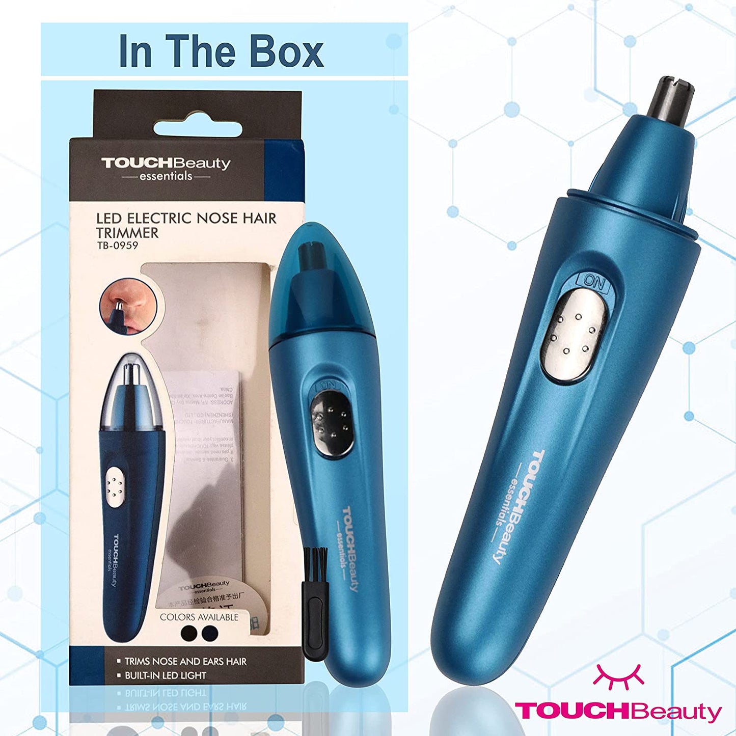 TOUCHBeauty TB-0959 Essentials LED Electric Nose Hair Trimmer - Hatke