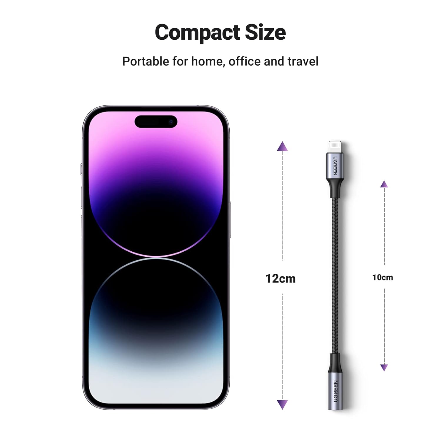 Adapter for lightning online headphones to 3.5 mm