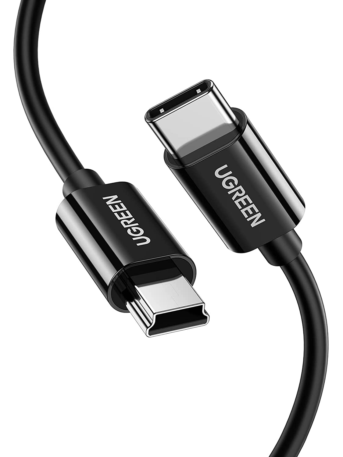 UGREEN USB C to Mini USB Cable for Digital Camera, MP3 Player and More Mini B USB Devices -50445 (Black) - Hatke