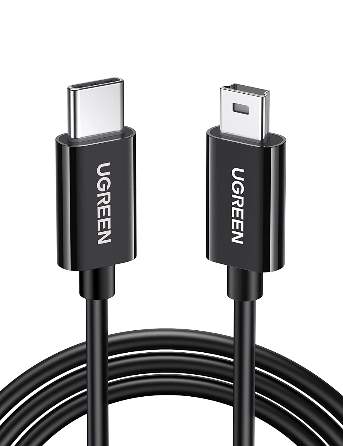 UGREEN USB C to Mini USB Cable for Digital Camera, MP3 Player and More Mini B USB Devices -50445 (Black) - Hatke