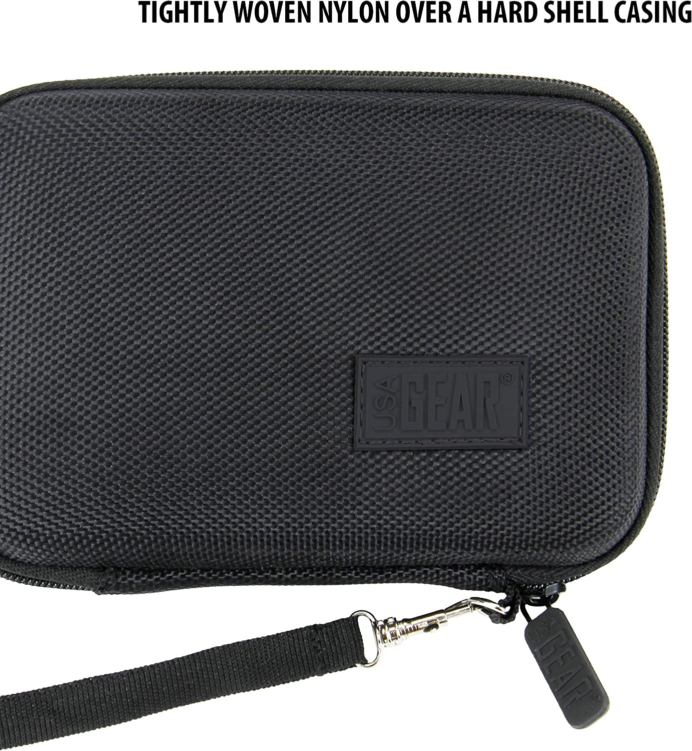 USA Gear Digital Device Carrying Case with Wrist Strap 5.5 inch- Black - Hatke