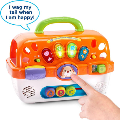 VTech Care for Me Learning Carrier Toy, Orange - Hatke