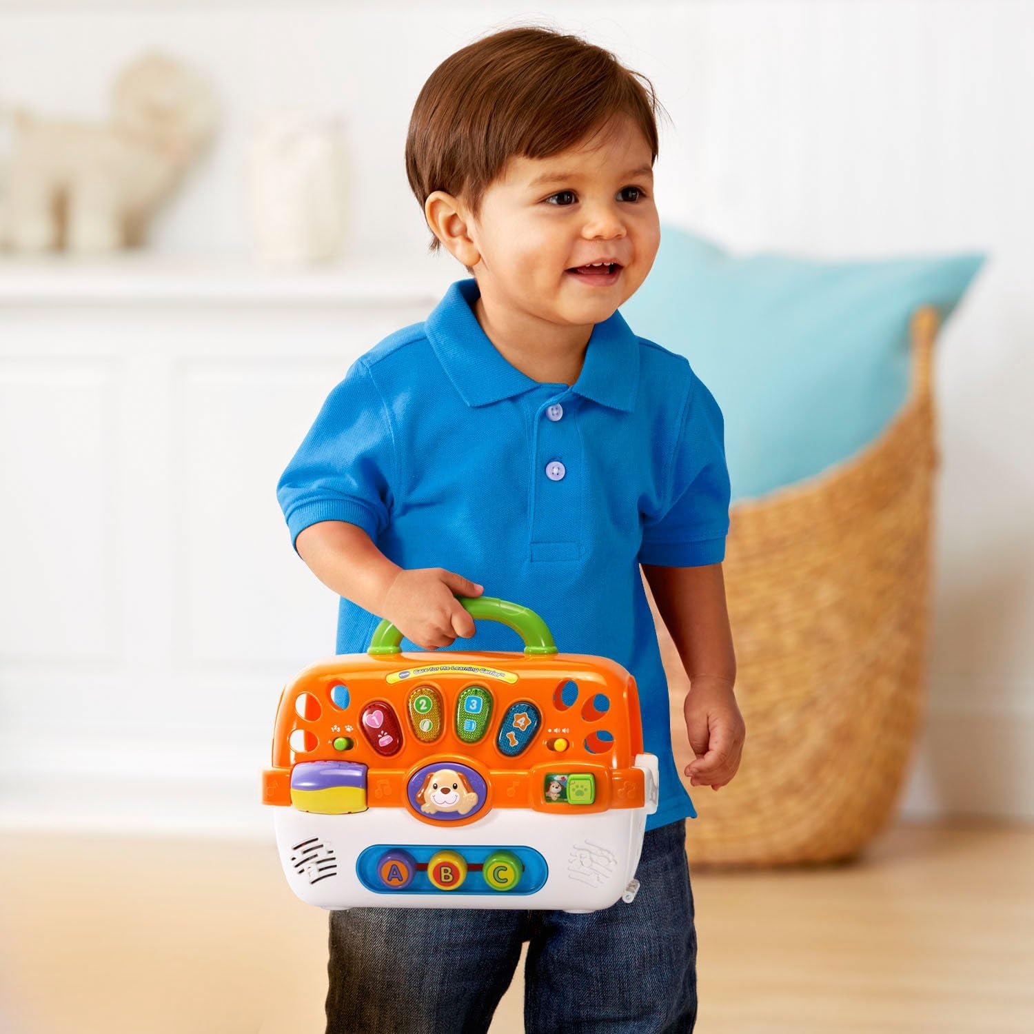 VTech Care for Me Learning Carrier Toy, Orange - Hatke