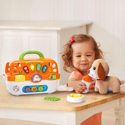 VTech Care for Me Learning Carrier Toy, Orange - Hatke